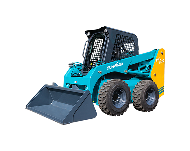 SWL3220 loader na may mga tinidor zero turn mower loading bulk materials loader